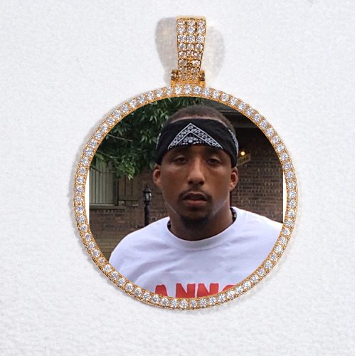 MEDIUM 3D CIRCLE CUSTOM PICTURE PENDANT