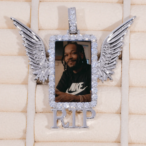RIP WING 3D CUSTOM PICTURE PENDANT
