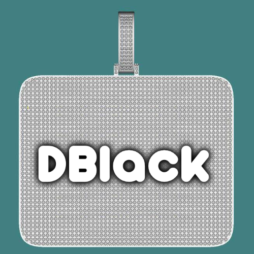 CUSTOM LETTER NECKLACE 3D BIG SQUARE