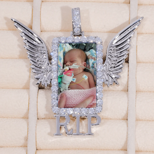 RIP WING 3D CUSTOM PICTURE PENDANT