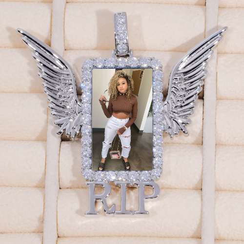 RIP WING 3D CUSTOM PICTURE PENDANT