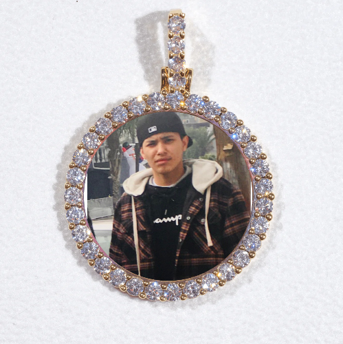 3D CIRCLE CUSTOM PICTURE PENDANT SMALL SIZE
