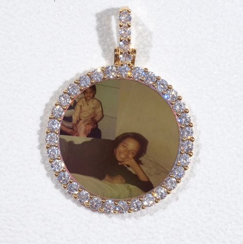 3D CIRCLE CUSTOM PICTURE PENDANT SMALL SIZE