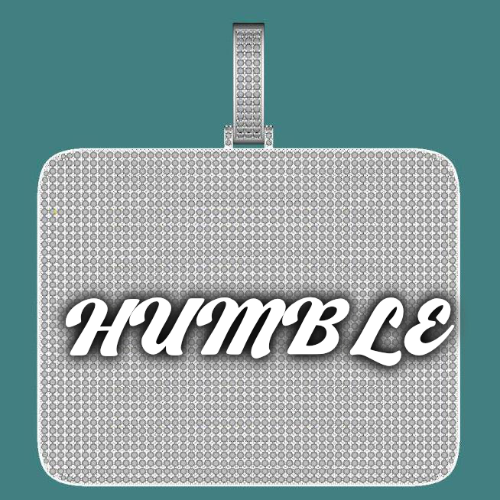 CUSTOM LETTER NECKLACE 3D BIG SQUARE