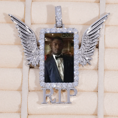 RIP WING 3D CUSTOM PICTURE PENDANT