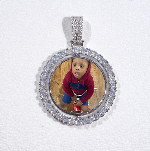 3D Spinning 2-Faced Custom Picture Pendant