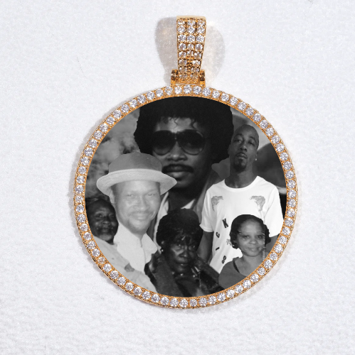 MEDIUM 3D CIRCLE CUSTOM PICTURE PENDANT