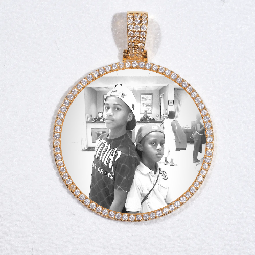 MEDIUM 3D CIRCLE CUSTOM PICTURE PENDANT