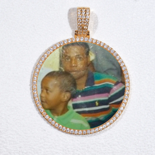 MEDIUM 3D CIRCLE CUSTOM PICTURE PENDANT
