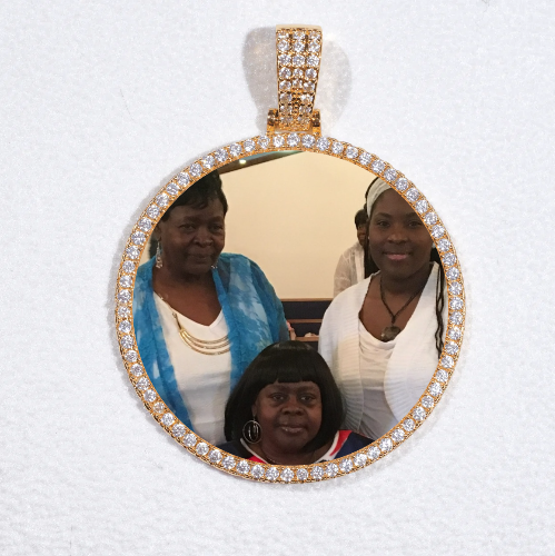 MEDIUM 3D CIRCLE CUSTOM PICTURE PENDANT