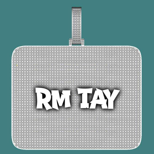 CUSTOM LETTER NECKLACE 3D BIG SQUARE