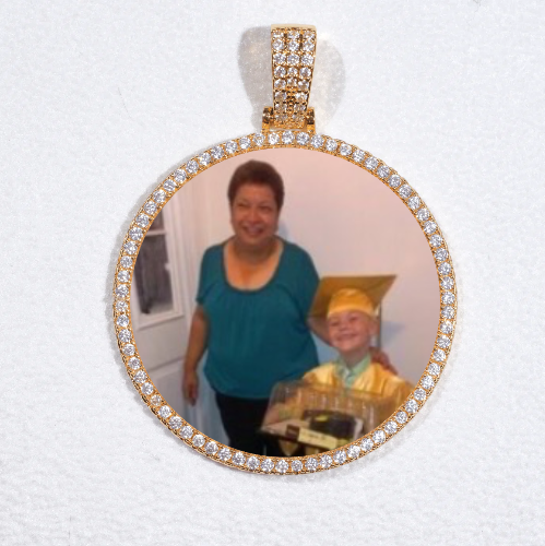 MEDIUM 3D CIRCLE CUSTOM PICTURE PENDANT