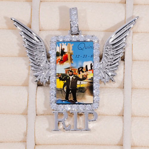 RIP WING 3D CUSTOM PICTURE PENDANT
