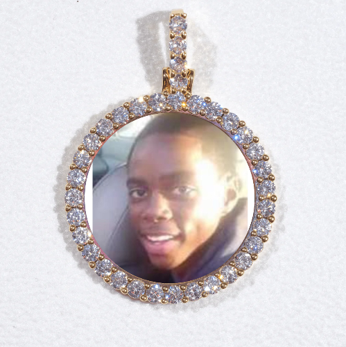 3D CIRCLE CUSTOM PICTURE PENDANT SMALL SIZE
