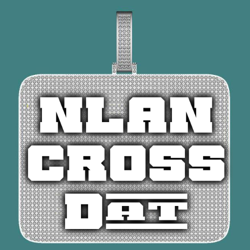 CUSTOM LETTER NECKLACE 3D BIG SQUARE