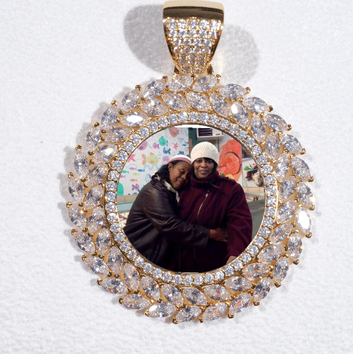 Large 3D Wheat Ear Custom Picture Pendant
