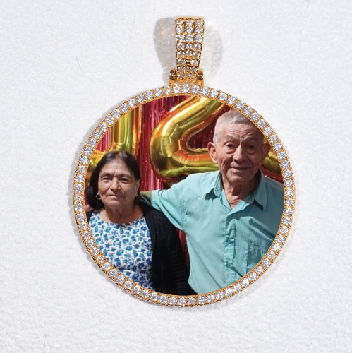 MEDIUM 3D CIRCLE CUSTOM PICTURE PENDANT