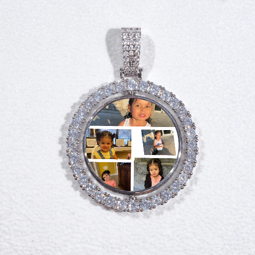 3D Spinning 2-Faced Custom Picture Pendant