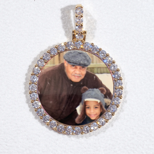 3D CIRCLE CUSTOM PICTURE PENDANT SMALL SIZE