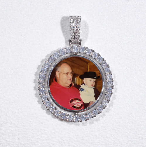 3D Spinning 2-Faced Custom Picture Pendant