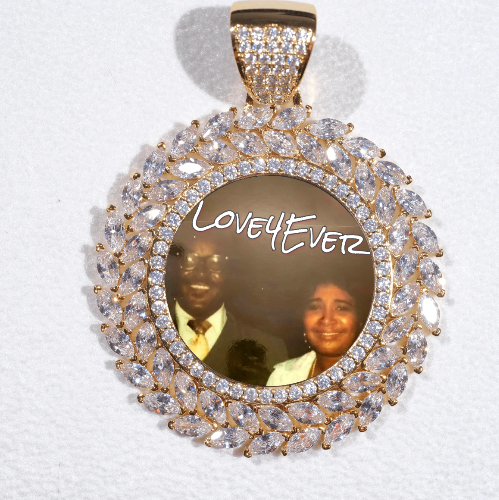Large 3D Wheat Ear Custom Picture Pendant
