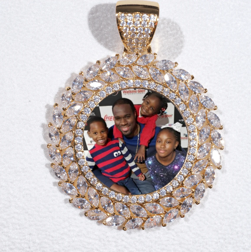 Large 3D Wheat Ear Custom Picture Pendant