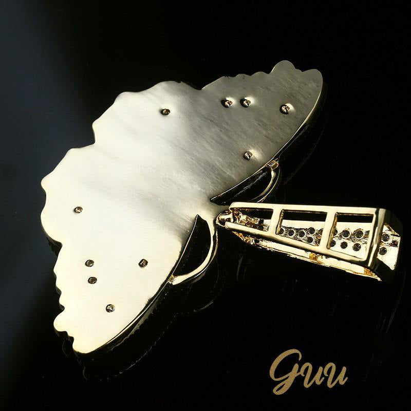 18K Gold-Plated Micro Inlay  AAA CZ Butterfly Pendant - The GUU Shop