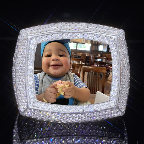 3D CUSTOM PICTURE ICED RING