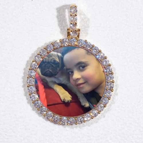 3D CIRCLE CUSTOM PICTURE PENDANT SMALL SIZE