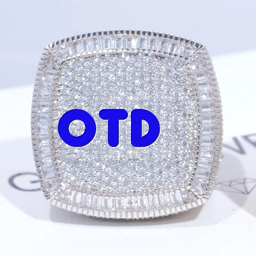 CUSTOM LETTER 3D ICED RING