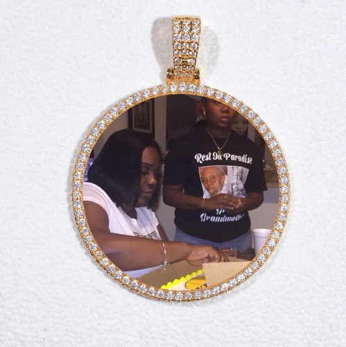 MEDIUM 3D CIRCLE CUSTOM PICTURE PENDANT