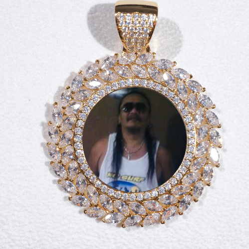 Large 3D Wheat Ear Custom Picture Pendant