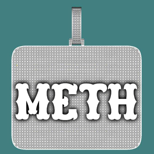 CUSTOM LETTER NECKLACE 3D BIG SQUARE