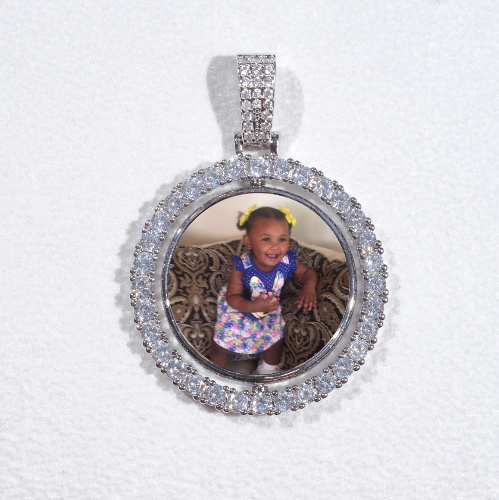 3D Spinning 2-Faced Custom Picture Pendant