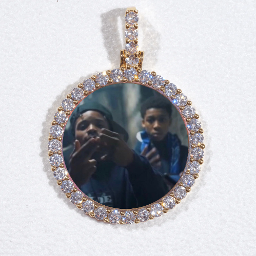 3D CIRCLE CUSTOM PICTURE PENDANT SMALL SIZE
