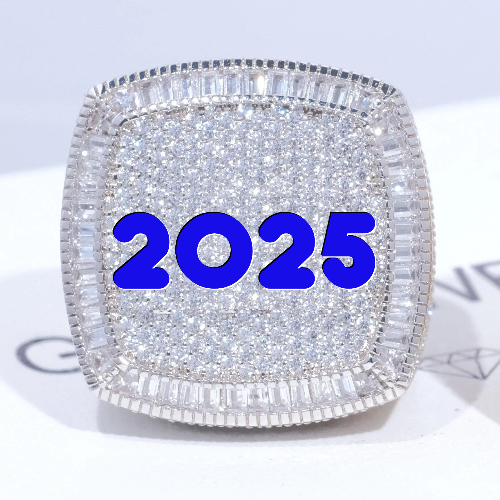 CUSTOM LETTER 3D ICED RING