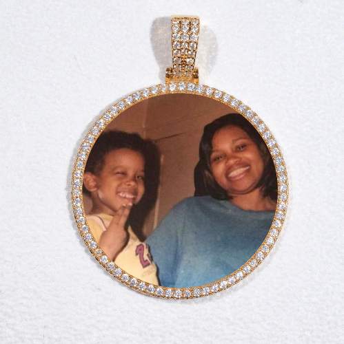 MEDIUM 3D CIRCLE CUSTOM PICTURE PENDANT