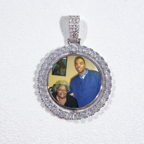 3D Spinning 2-Faced Custom Picture Pendant