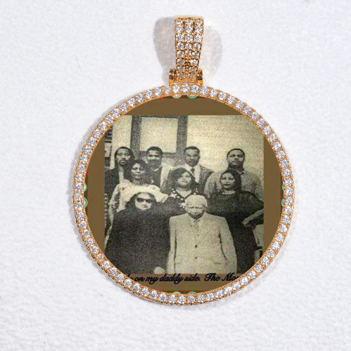 MEDIUM 3D CIRCLE CUSTOM PICTURE PENDANT