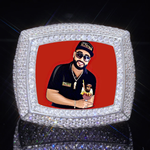 3D CUSTOM PICTURE ICED RING