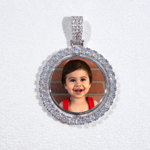 3D Spinning 2-Faced Custom Picture Pendant