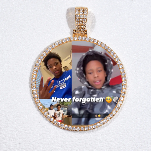 MEDIUM 3D CIRCLE CUSTOM PICTURE PENDANT