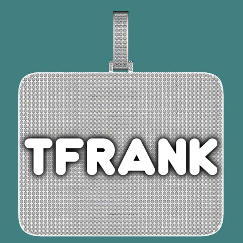 CUSTOM LETTER NECKLACE 3D BIG SQUARE