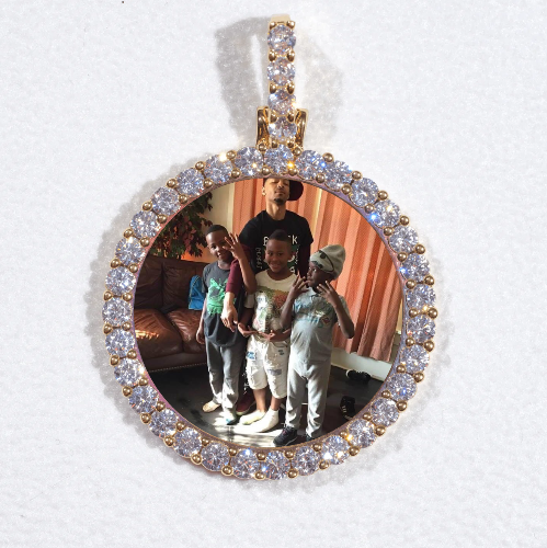 3D CIRCLE CUSTOM PICTURE PENDANT SMALL SIZE
