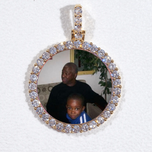 3D CIRCLE CUSTOM PICTURE PENDANT SMALL SIZE