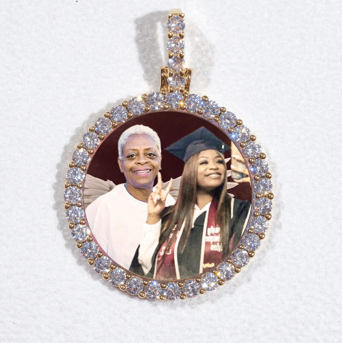 3D CIRCLE CUSTOM PICTURE PENDANT SMALL SIZE