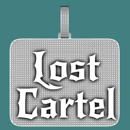 CUSTOM LETTER NECKLACE 3D BIG SQUARE