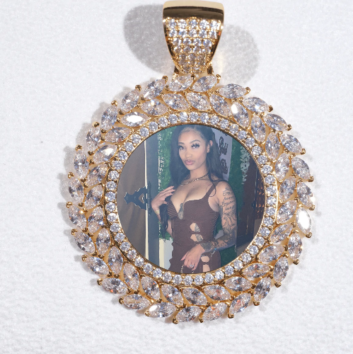 Large 3D Wheat Ear Custom Picture Pendant