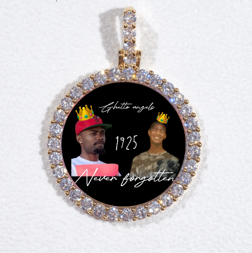 3D CIRCLE CUSTOM PICTURE PENDANT SMALL SIZE