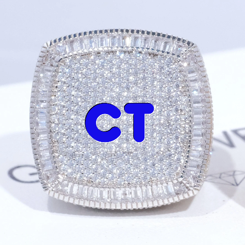 CUSTOM LETTER 3D ICED RING